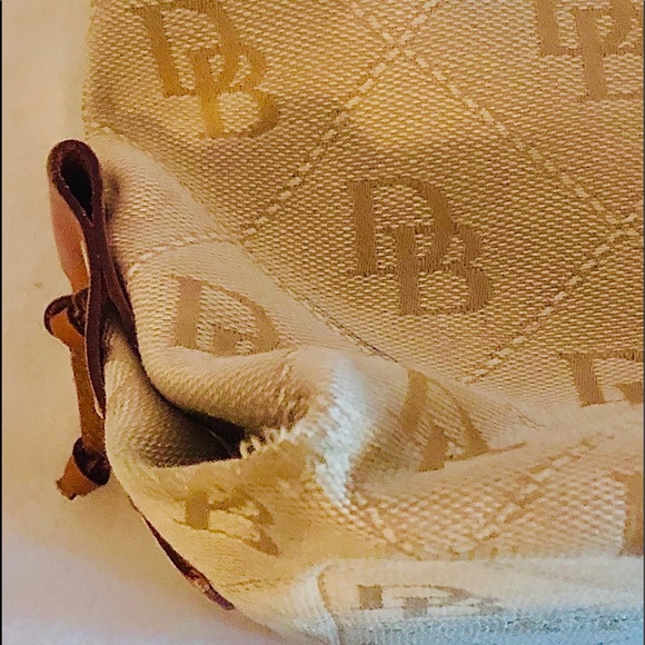 Dooney & Bourke Signature Tulip Tassel Canvas Tote - Picture 7 of 8